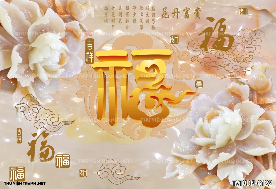 Tranh 3D giả ngọc2