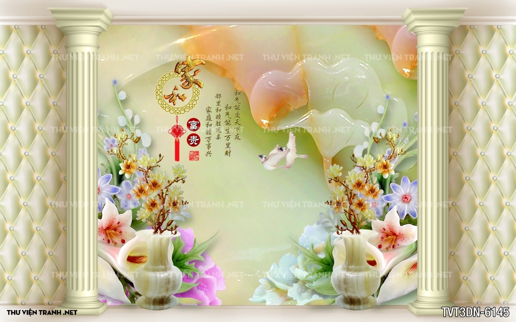 Tranh 3D giả ngọc 2