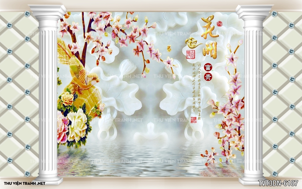 Tranh 3D giả ngọc 2