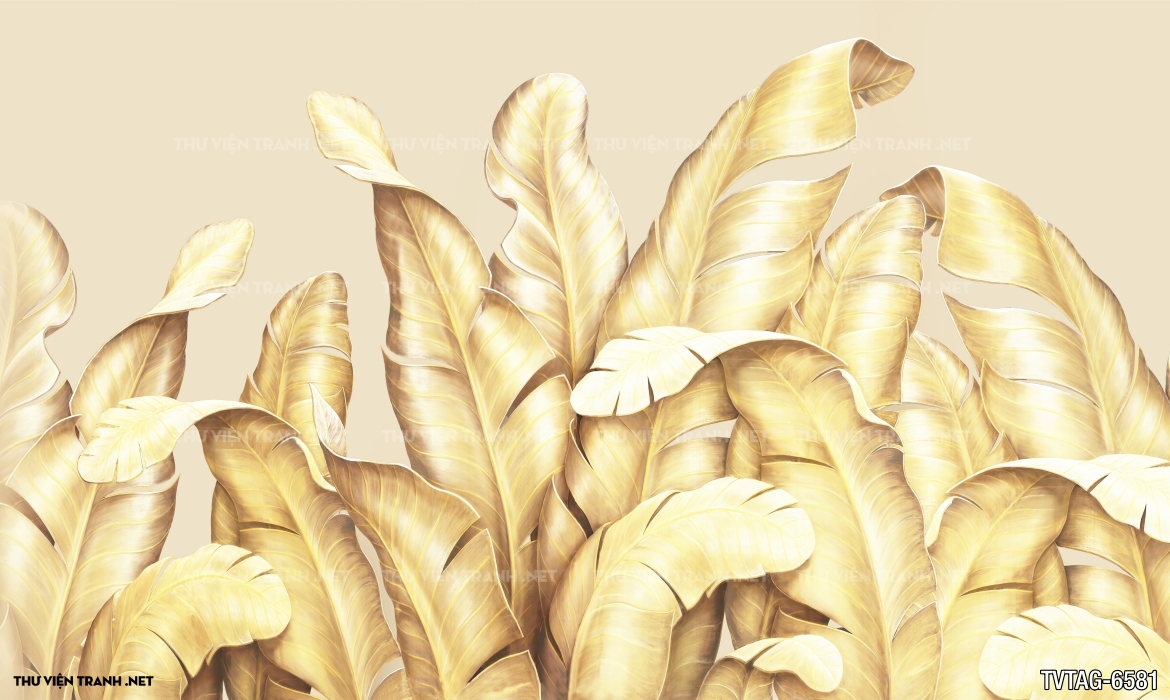 Tranh dán tường lá chuối- Banana Leaf