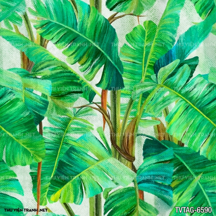 Tranh dán tường lá chuối- Banana Leaf