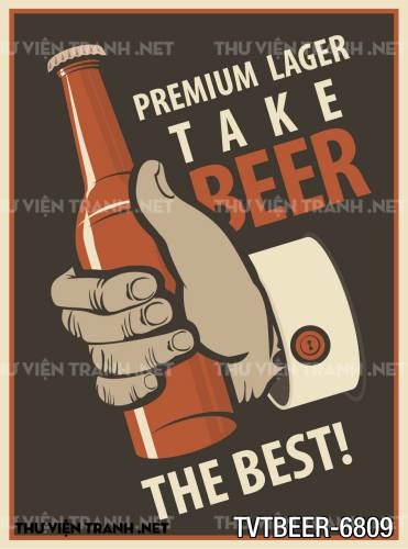 Tranh Quán Beer- tranh dán tường quán Bia