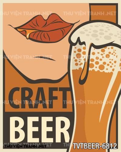 Tranh Quán Beer- tranh dán tường quán Bia