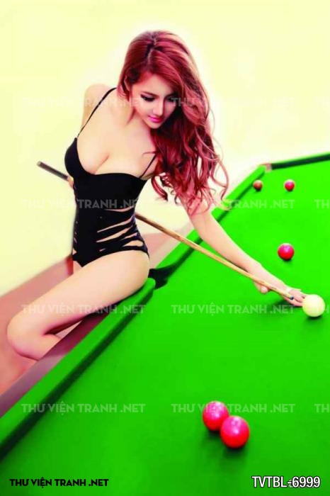 Tranh Bida- Billiards- quán Bi-A