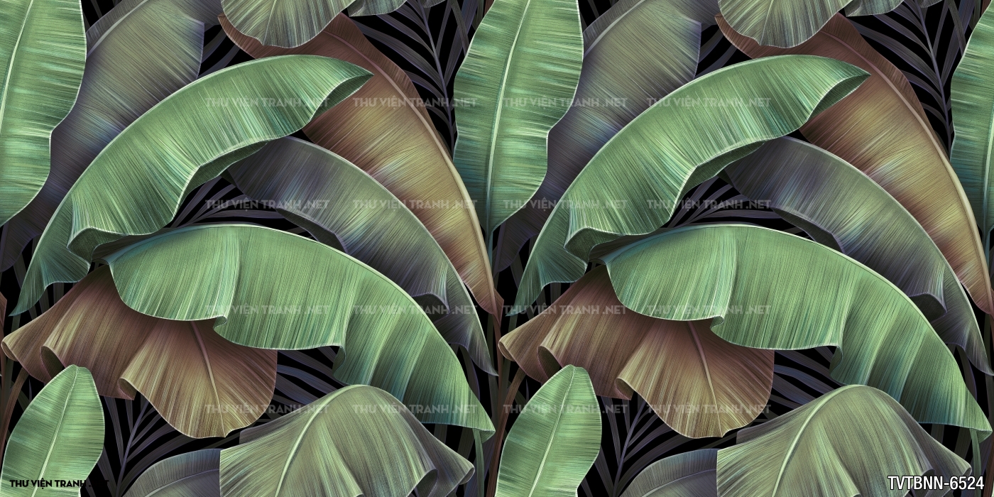 Tranh dán tường lá chuối- Banana Leaf