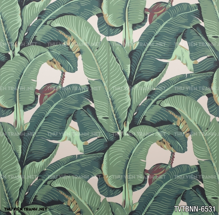 Tranh dán tường lá chuối- Banana Leaf