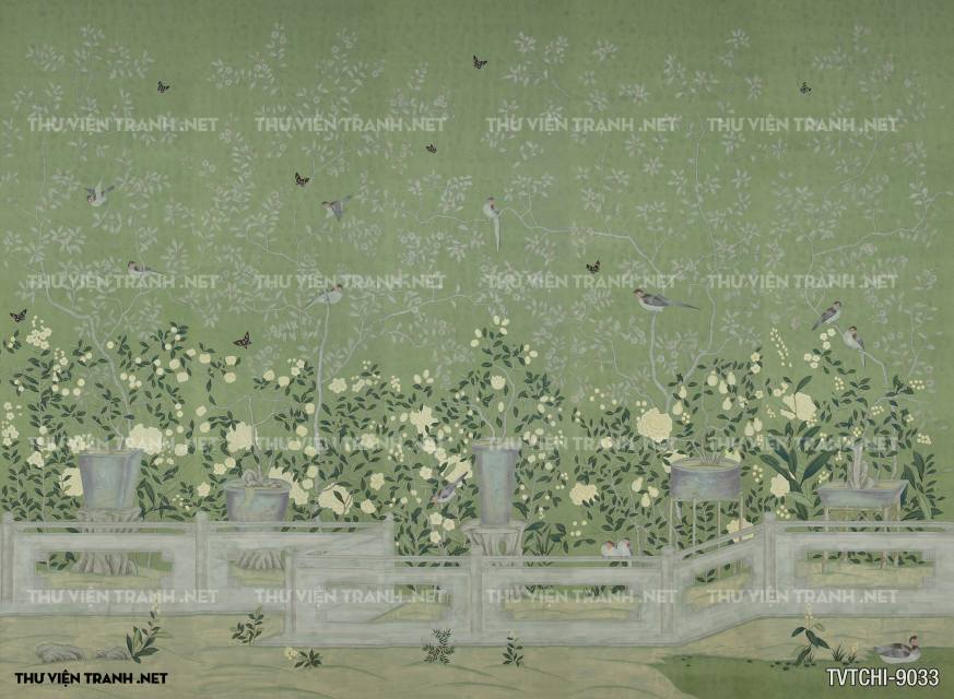 Tranh dán tường Chinoiseries