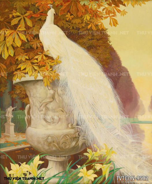 Tranh Chim Công-Peacock