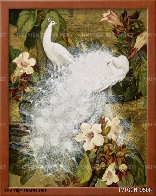 Tranh Chim Công-Peacock