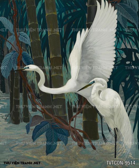 Tranh Chim Công-Peacock