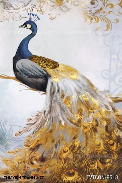 Tranh Chim Công-Peacock