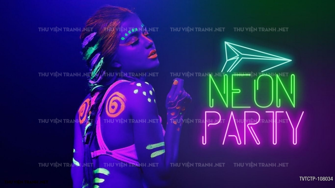 Tranh dán tường City Punk - Neon 1