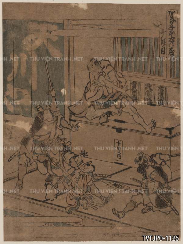 Tranh Nhật Bản  cổ Ukiyo-e -Ancient Japanese woodblock prints.