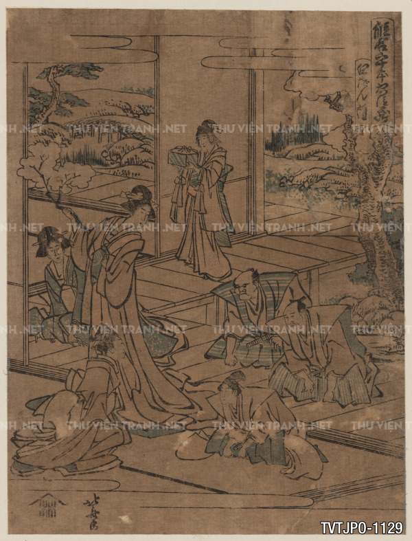 Tranh Nhật Bản  cổ Ukiyo-e -Ancient Japanese woodblock prints.
