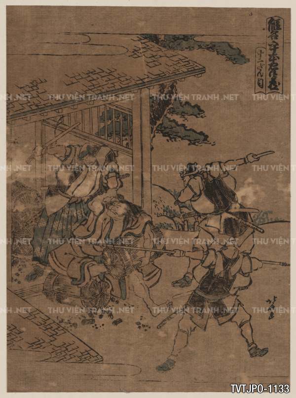 Tranh Nhật Bản  cổ Ukiyo-e -Ancient Japanese woodblock prints.