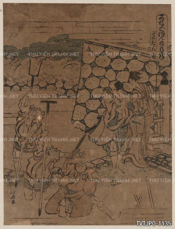 Tranh Nhật Bản  cổ Ukiyo-e -Ancient Japanese woodblock prints.