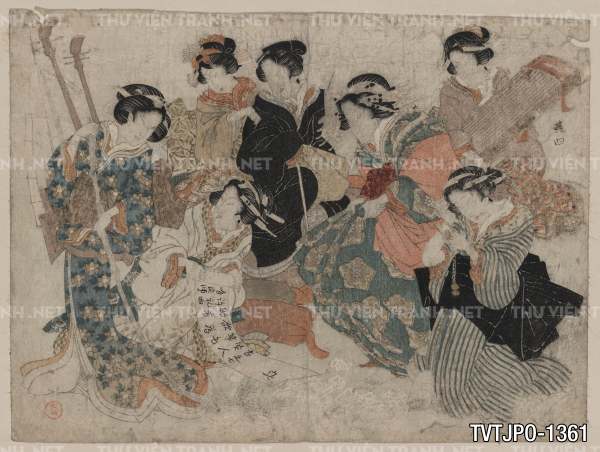 Tranh Nhật Bản  cổ Ukiyo-e -Ancient Japanese woodblock prints 4
