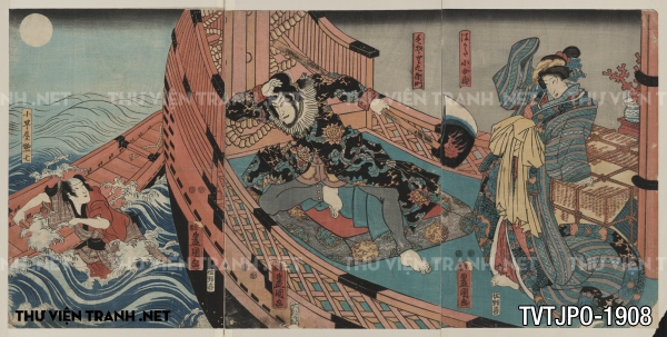 Tranh Nhật Bản  cổ Ukiyo-e -Ancient Japanese woodblock prints7