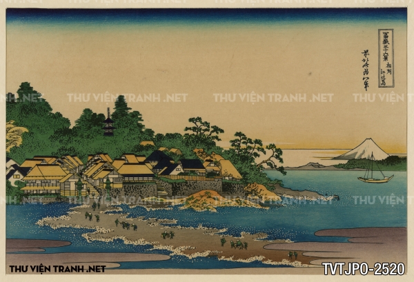 Tranh Nhật cổ vẽ tay Ukiyo-e  2