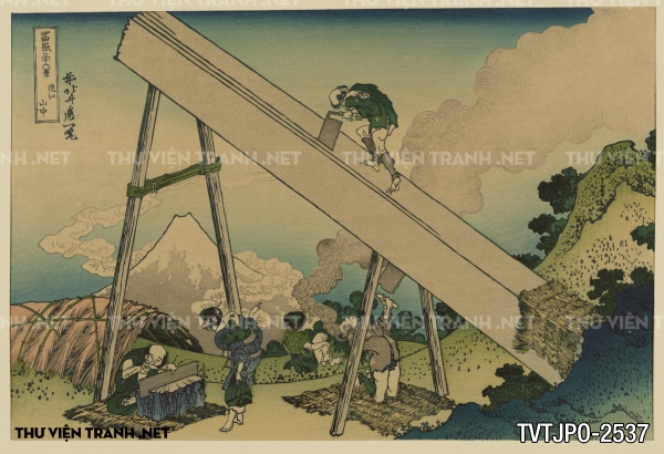 Tranh Nhật cổ vẽ tay Ukiyo-e 2