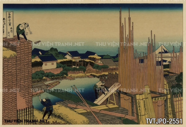 Tranh Nhật cổ vẽ tay Ukiyo-e 2