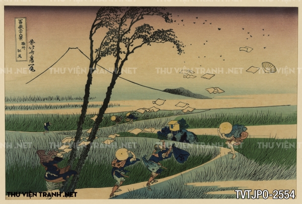 Tranh Nhật cổ vẽ tay Ukiyo-e 2