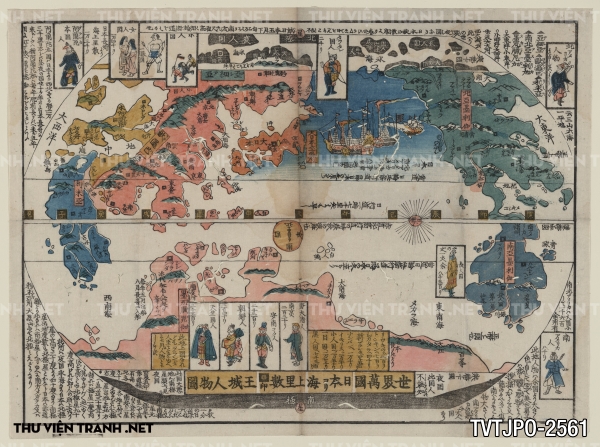 Tranh Nhật cổ vẽ tay Ukiyo-e 2
