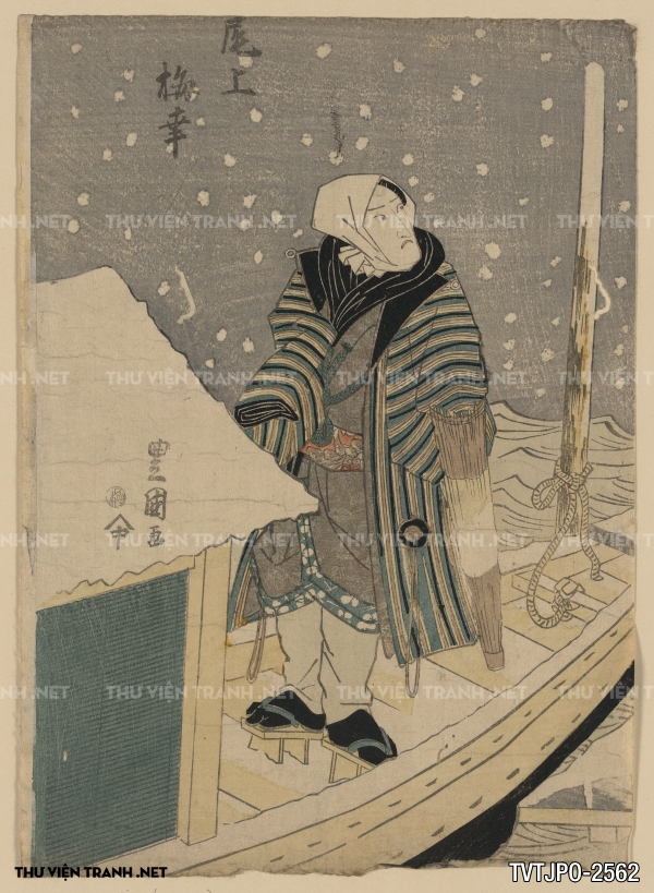 Tranh Nhật cổ vẽ tay Ukiyo-e 2