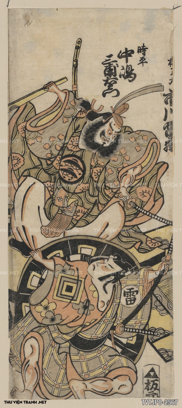 Tranh Nhật cổ vẽ tay Ukiyo-e 2