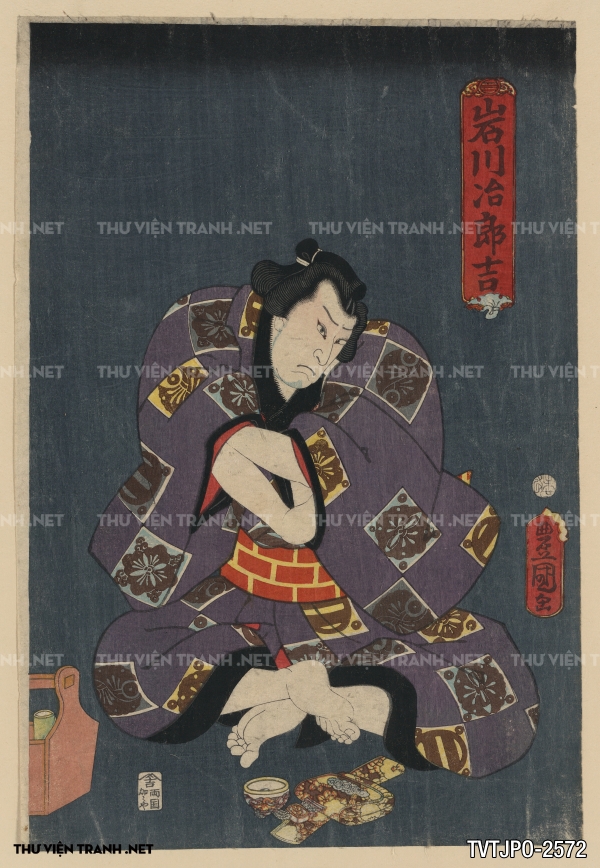 Tranh Nhật cổ vẽ tay Ukiyo-e 2