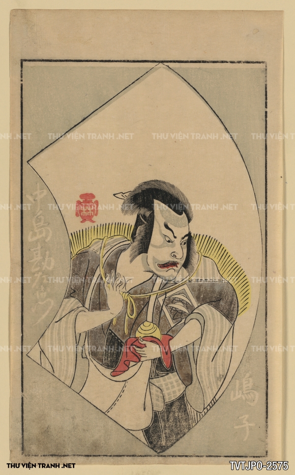 Tranh Nhật cổ vẽ tay Ukiyo-e 2