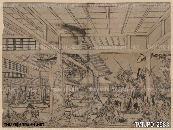 Tranh Nhật cổ vẽ tay Ukiyo-e 2