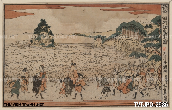 Tranh Nhật cổ vẽ tay Ukiyo-e 2