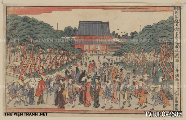 Tranh Nhật cổ vẽ tay Ukiyo-e 2