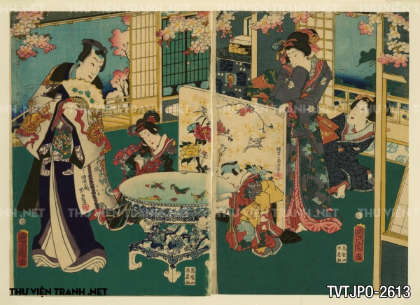 Tranh Ukiyo-e Nhật Bản cổ về cuộc sống người Nhật xưa