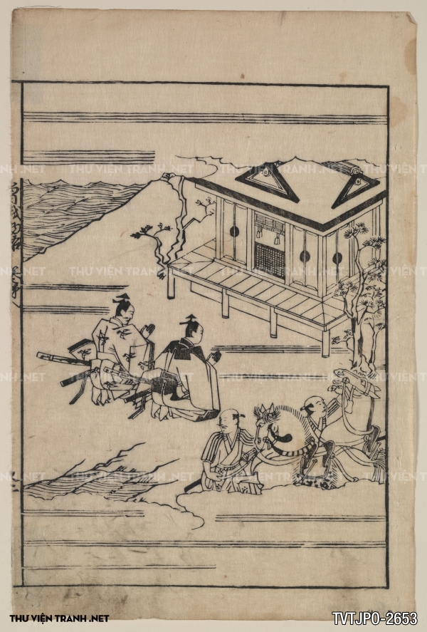 Tranh Nhật cổ vẽ tay Ukiyo-e 3