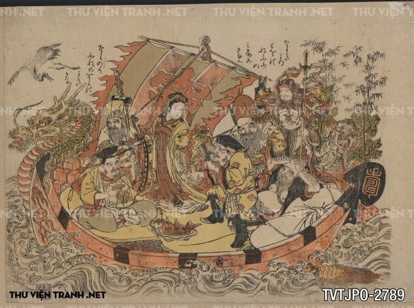 Tranh Nhật cổ Ukiyo-e vẽ tay