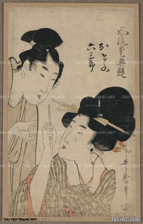 Tranh Nhật cổ Ukiyo-e vẽ tay
