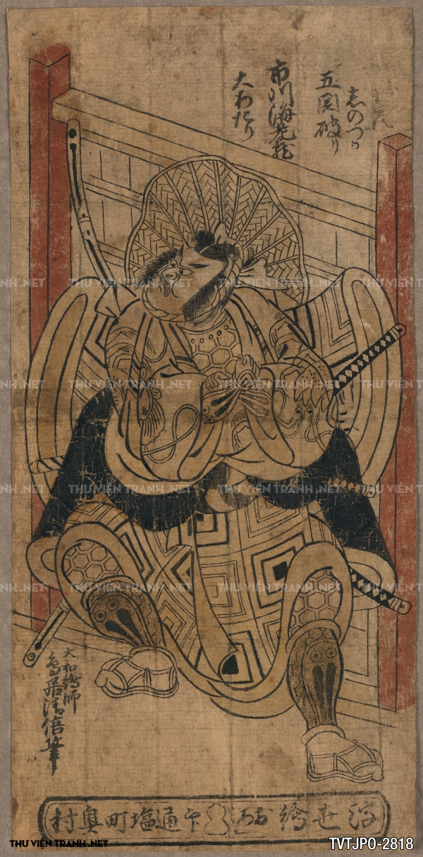 Tranh Nhật cổ Ukiyo-e vẽ tay