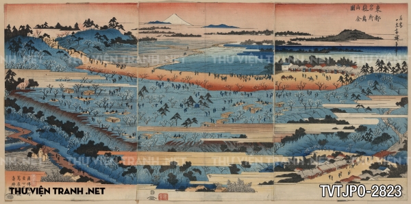Tranh Nhật cổ Ukiyo-e vẽ tay
