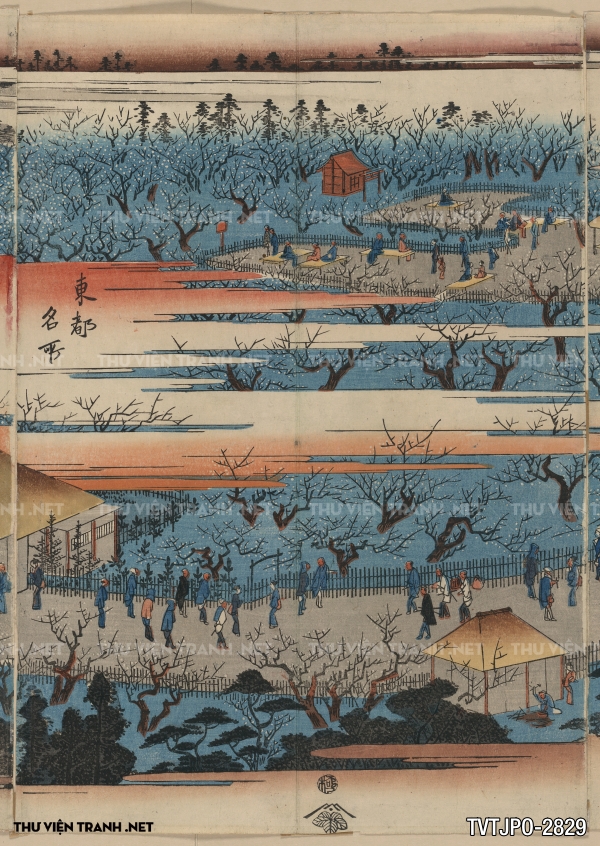 Tranh Nhật cổ Ukiyo-e vẽ tay