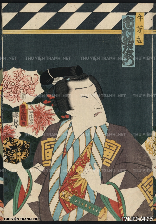 Tranh Nhật cổ Ukiyo-e vẽ tay