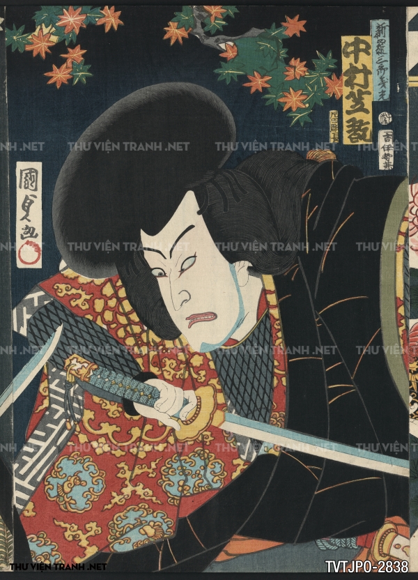 Tranh Nhật cổ Ukiyo-e vẽ tay