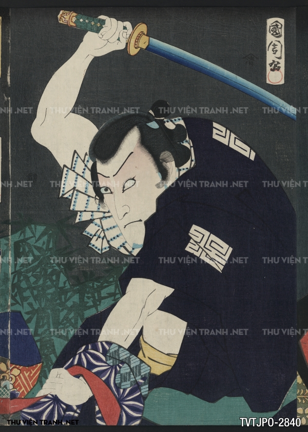Tranh Nhật cổ Ukiyo-e vẽ tay