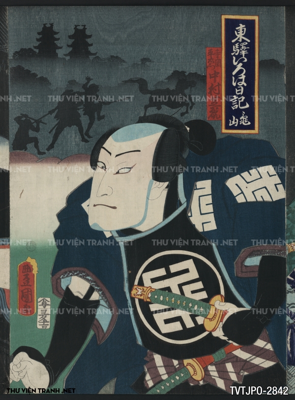 Tranh Nhật cổ Ukiyo-e vẽ tay