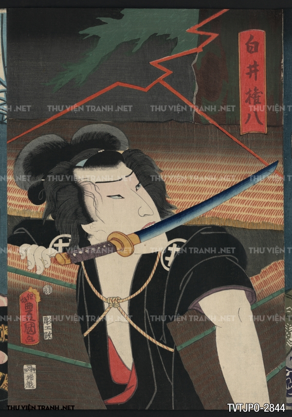 Tranh Nhật cổ Ukiyo-e vẽ tay