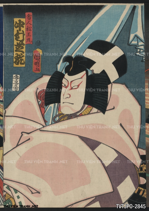 Tranh Nhật cổ Ukiyo-e vẽ tay