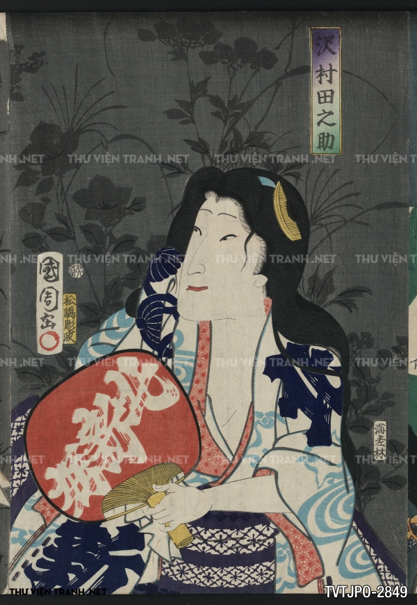 Tranh Nhật cổ Ukiyo-e vẽ tay