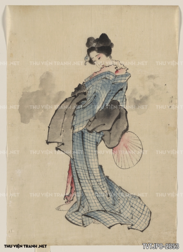 Tranh Nhật cổ Ukiyo-e vẽ tay