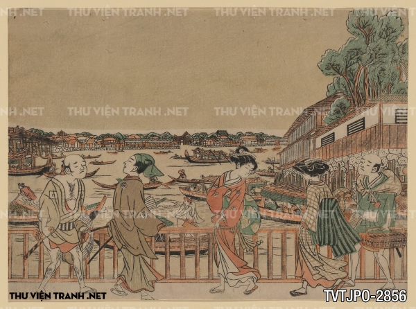 Tranh Nhật cổ Ukiyo-e vẽ tay